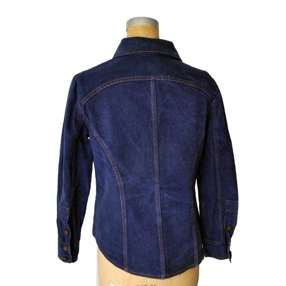 Vintage 70s Kemington Express Dark Blue Shirt - Picture 2 of 4